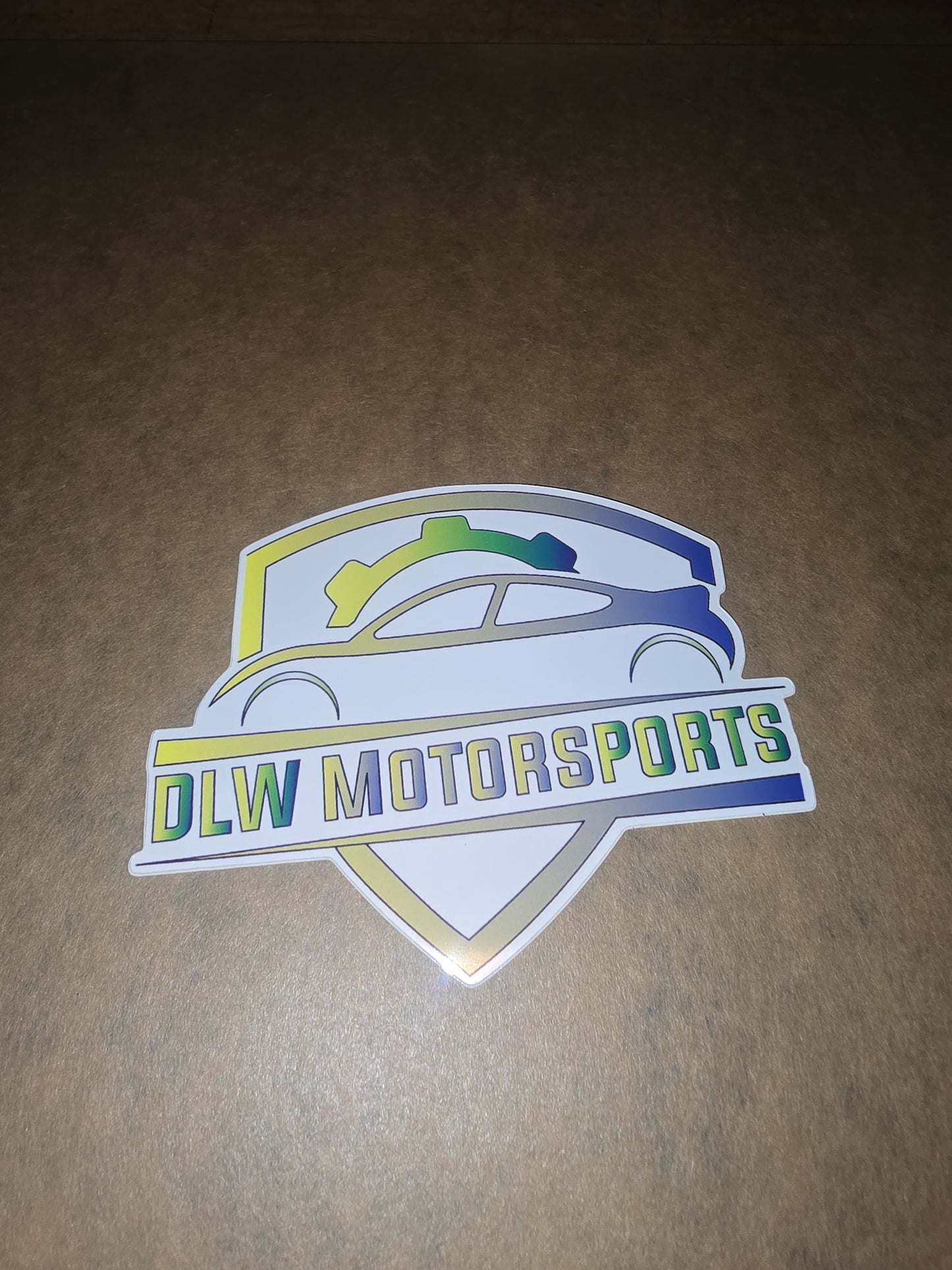 DLW Motorsports Die-Cut Stickers: Brazilian Colorway