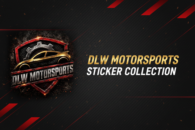 DLW Motorsports Sticker Collection Banner