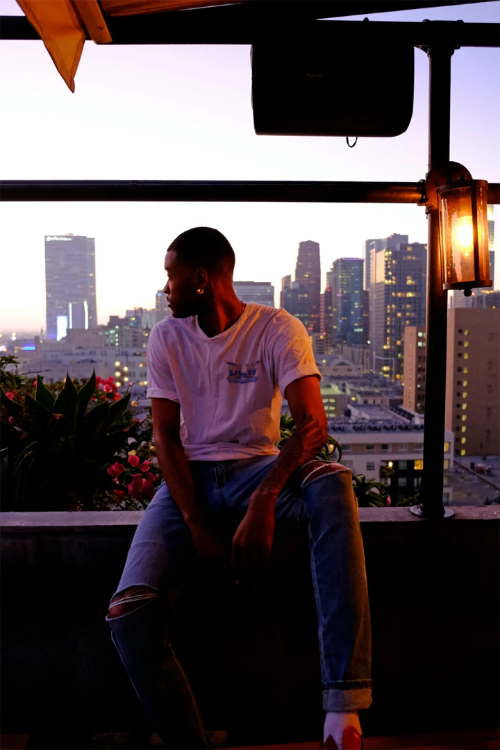 Driven Tee- Blue & Orange