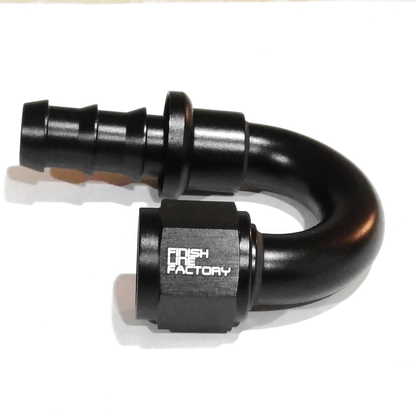 Push Lock Hose End – 180 Degree AN