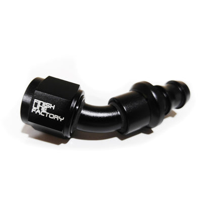 Push Lock Hose End – 45 Degree AN