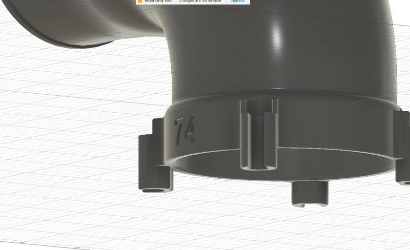 Turblown DBW elbow