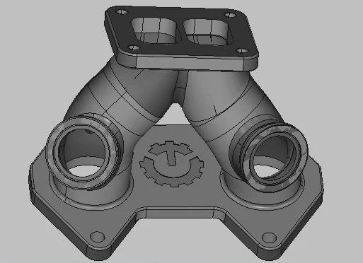 Turblown Engineering Cast FC3S Twinscroll EWG Turbo Manifold