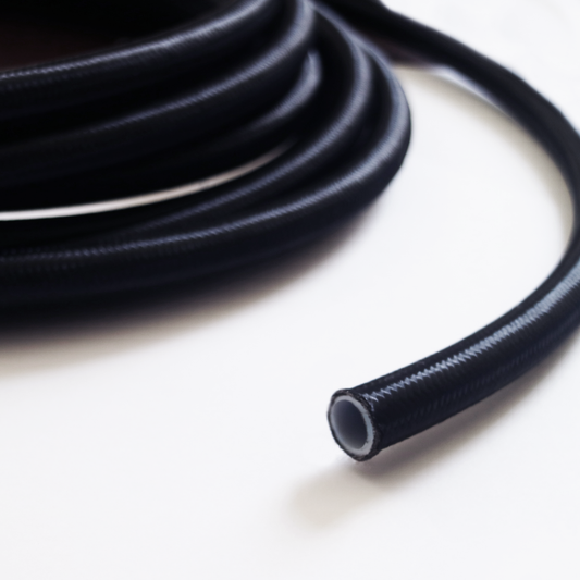 PTFE Hose w/ Braided Nylon (Bulk 200 Foot Roll)