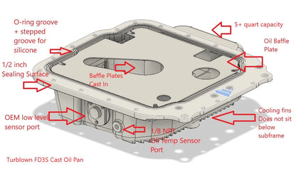 Turblown FD3S Oil Pan