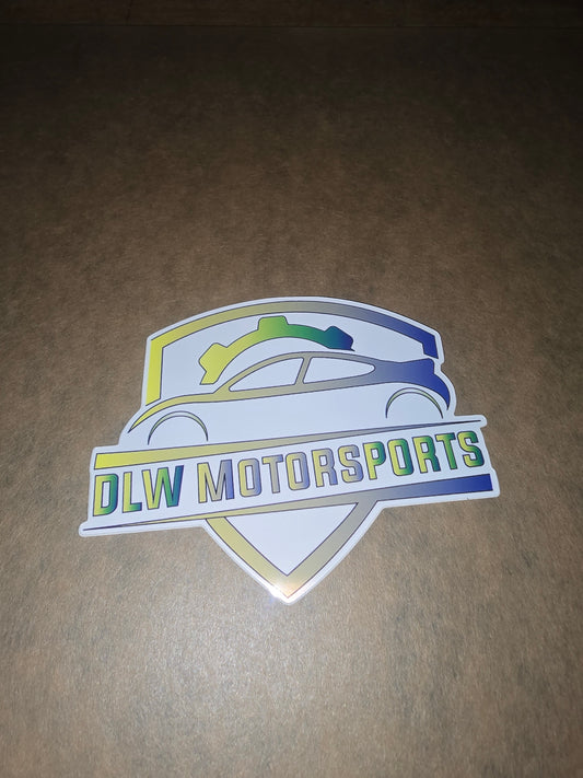 DLW Motorsports Die-Cut Stickers: Brazilian Colorway