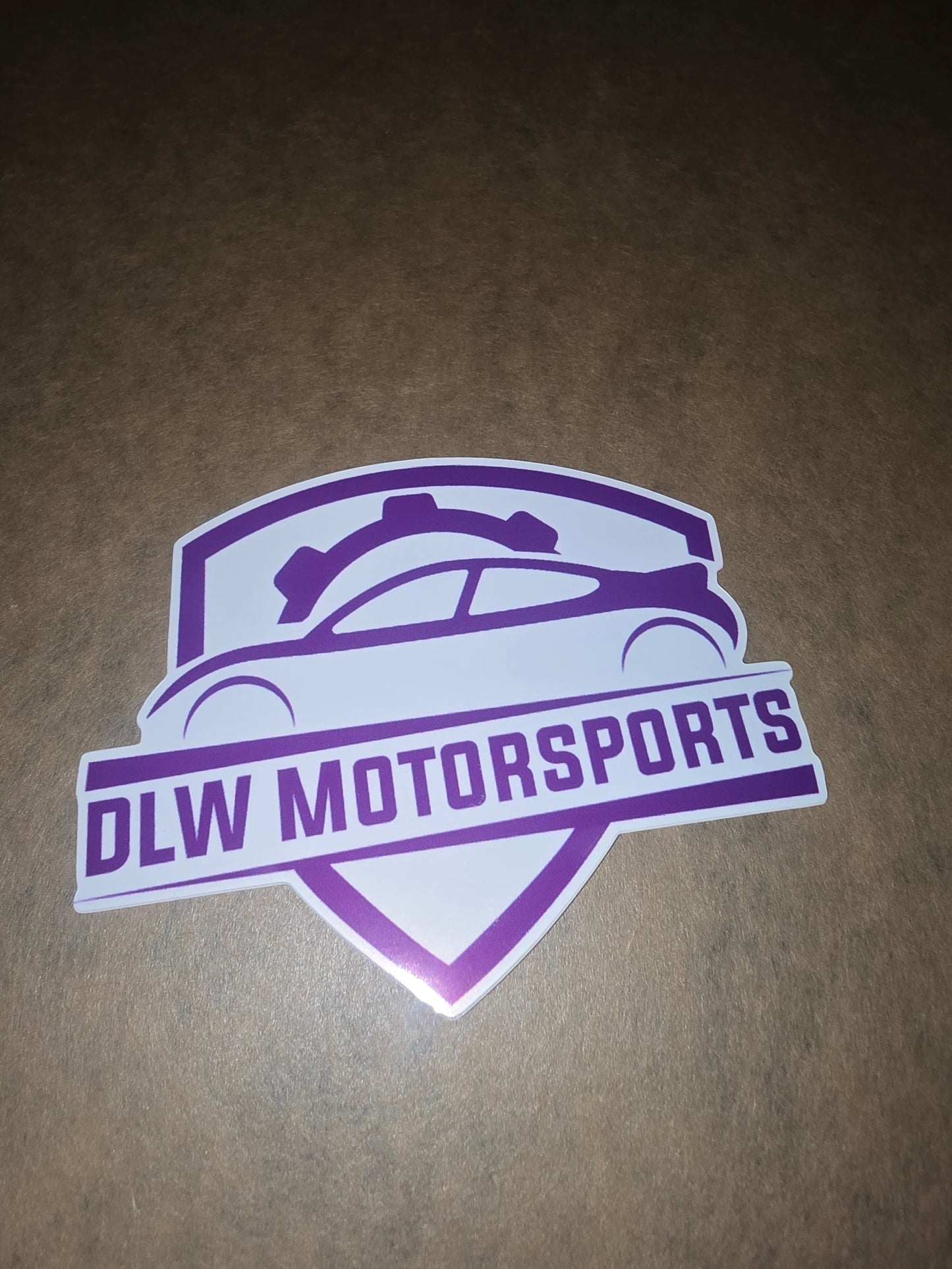 DLW Motorsports Die-Cut Stickers: Purple Colorway